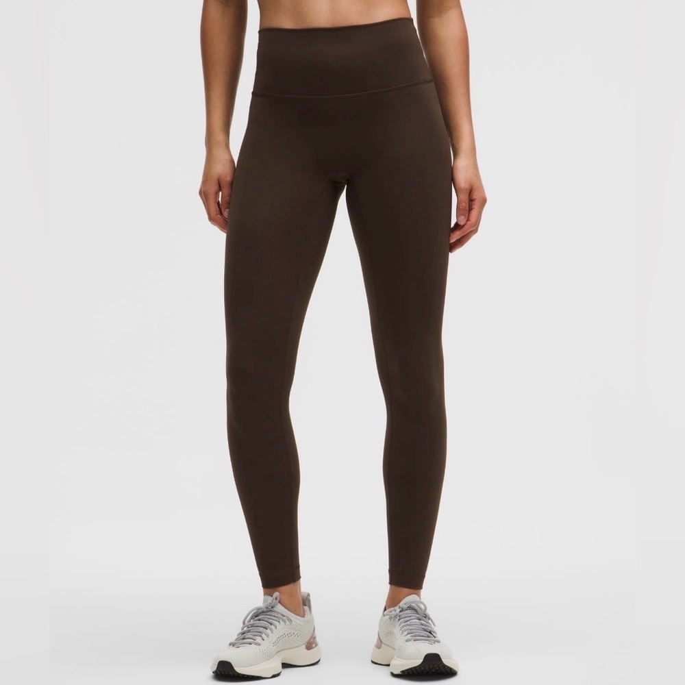 Lululemon High-Waisted Leggings Olive Green Size 6 Athletic Run